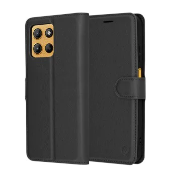 Калъф за Motorola Moto G15 / G15 Power - Techsuit - Leather Folio - Черен