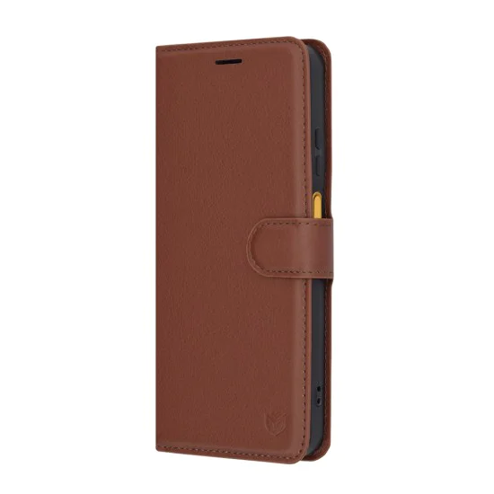 Калъф за Motorola Moto G15 / G15 Power - Techsuit - Leather Folio - Кафяв
