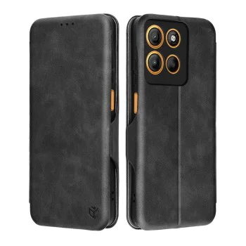 Калъф за Motorola Moto G15 / G15 Power - Techsuit - Safe Wallet Plus - Черен