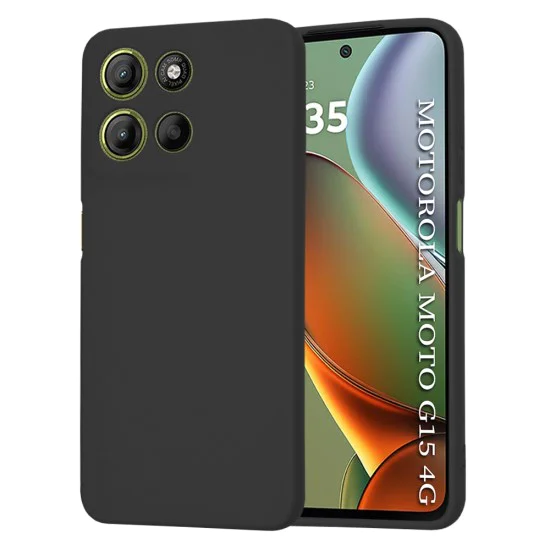Калъф за Motorola Moto G15 / G15 Power - Techsuit - SoftFlex - Черен