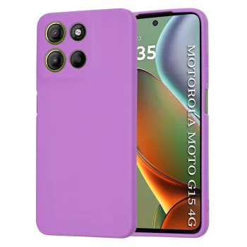 Калъф за Motorola Moto G15 / G15 Power - Techsuit - SoftFlex - Лилав