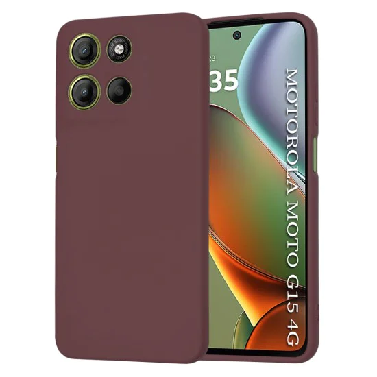 Калъф за Motorola Moto G15 / G15 Power - Techsuit - SoftFlex - Plum Red