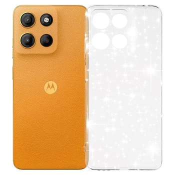 Калъф за Motorola Moto G15 / G15 Power - Techsuit - SparkleSkin Series - Прозрачен