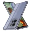 Калъф за Motorola Moto G15 / G15 Power - Techsuit - Удароустойчив Clear Silicone - Опушено Черен
