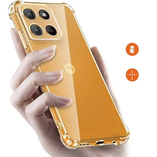 Калъф за Motorola Moto G15 / G15 Power - Techsuit - Удароустойчив Clear Siliconeов MagSafe - Прозрачен