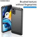 Калъф за Motorola Moto G22 - Carbon Silicone - Черен