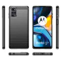 Калъф за Motorola Moto G22 - Carbon Silicone - Черен