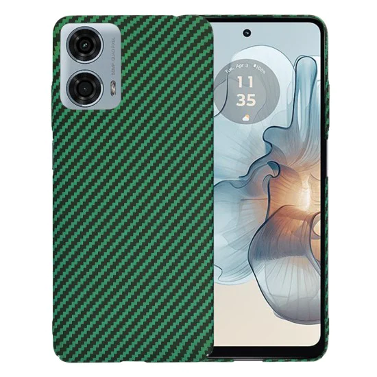 Калъф за Motorola Moto G24 Power - Carbonite FiberShell - Зелен