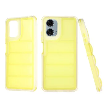 Калъф за Motorola Moto G24 Power - Wave Shield - Жълт