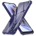 Калъф за Motorola Moto G31 / Moto G41 - Techsuit - Удароустойчив Clear Silicone - Опушено Черен