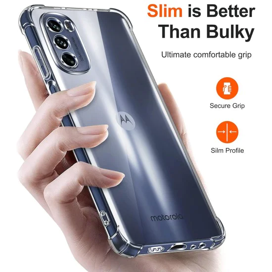 Калъф за Motorola Moto G31 / Moto G41 - Удароустойчив Прозрачен Силиконов - Прозрачен