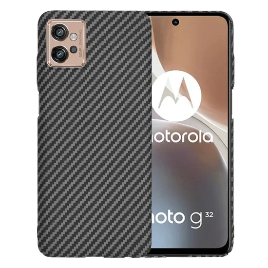 Калъф за Motorola Moto G32 - Carbonite FiberShell - Черен
