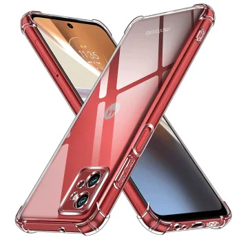Калъф за Motorola Moto G32 - Удароустойчив Прозрачен Силиконов - Прозрачен