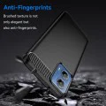Калъф за Motorola Moto G34 / Moto G45 - Carbon Silicone - Черен
