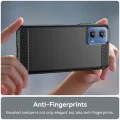 Калъф за Motorola Moto G34 / Moto G45 - Carbon Silicone - Черен