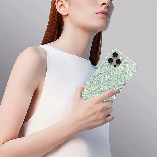 Калъф за Motorola Moto G34 / Moto G45 - Sparkly Glitter - Бял