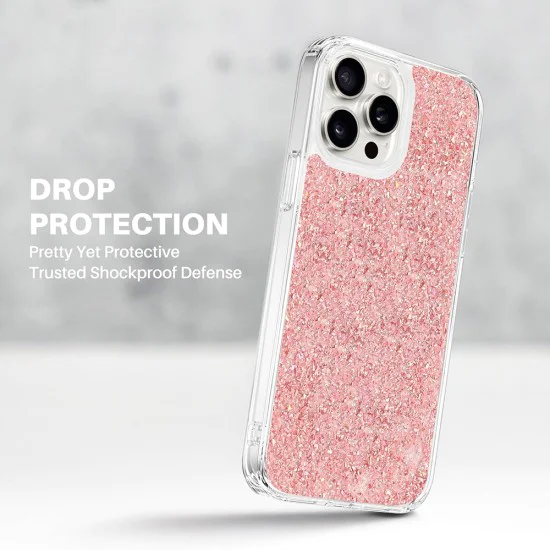 Калъф за Motorola Moto G34 / Moto G45 - Sparkly Glitter - Син