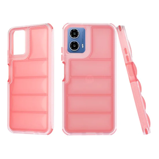 Калъф за Motorola Moto G34 / Moto G45 - Wave Shield - Червен