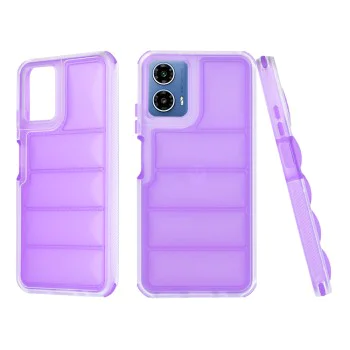 Калъф за Motorola Moto G34 / Moto G45 - Wave Shield - Лилав