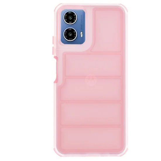 Калъф за Motorola Moto G34 / Moto G45 - Wave Shield - Розов