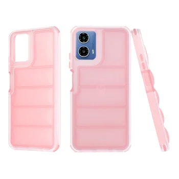 Калъф за Motorola Moto G34 / Moto G45 - Wave Shield - Розов