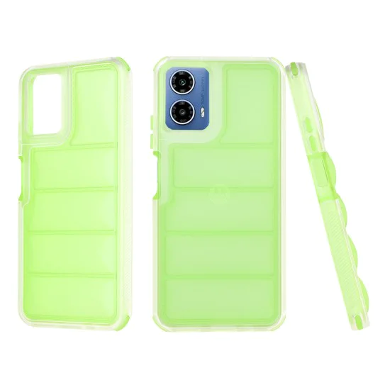 Калъф за Motorola Moto G34 / Moto G45 - Wave Shield - Зелен
