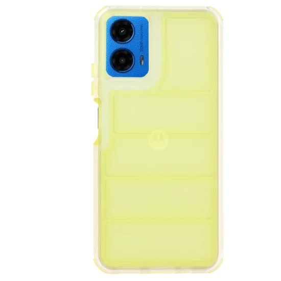 Калъф за Motorola Moto G34 / Moto G45 - Wave Shield - Жълт