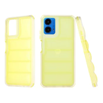 Калъф за Motorola Moto G34 / Moto G45 - Wave Shield - Жълт