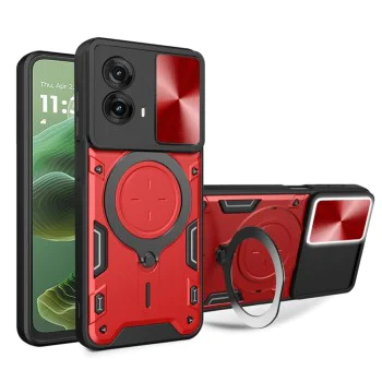Калъф за Motorola Moto G35 - CamGuard Pro - Червен