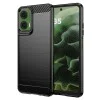 Калъф за Motorola Moto G35 - Carbon Silicone - Черен