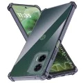 Калъф за Motorola Moto G35 - Techsuit - Удароустойчив Clear Silicone - Опушено Черен