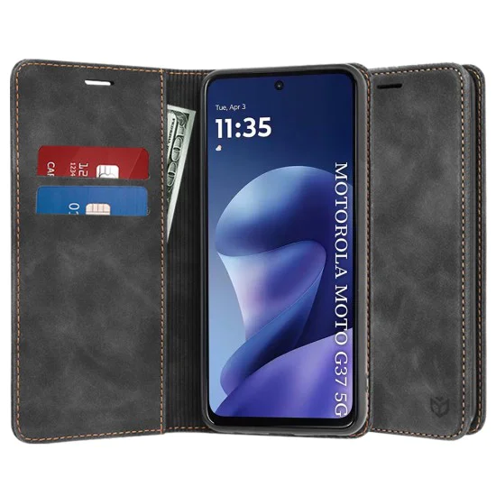 Калъф за Motorola Moto G37 / G37 Power / G47 - Confy Cover - Techsuit - Черен