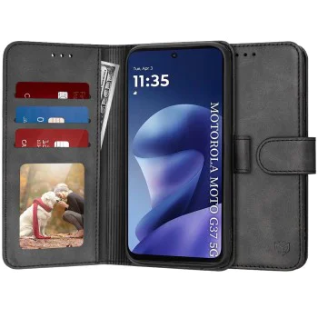 Калъф за Motorola Moto G37 / G37 Power / G47 - Diary Book - Techsuit - Черен