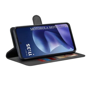 Калъф за Motorola Moto G37 / G37 Power / G47 - Diary Book - Techsuit - Черен