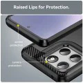 Калъф за Motorola Moto G37 / G37 Power / G47 / G57 Power / G67 Power - Carbon Silicone - Techsuit - Черен