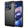 Калъф за Motorola Moto G37 / G37 Power / G47 / G57 Power / G67 Power - Carbon Silicone - Techsuit - Черен