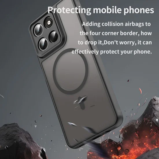 Калъф за Motorola Moto G37 / G37 Power / G47 - HaloFrost II MagSafe - Techsuit - Черен