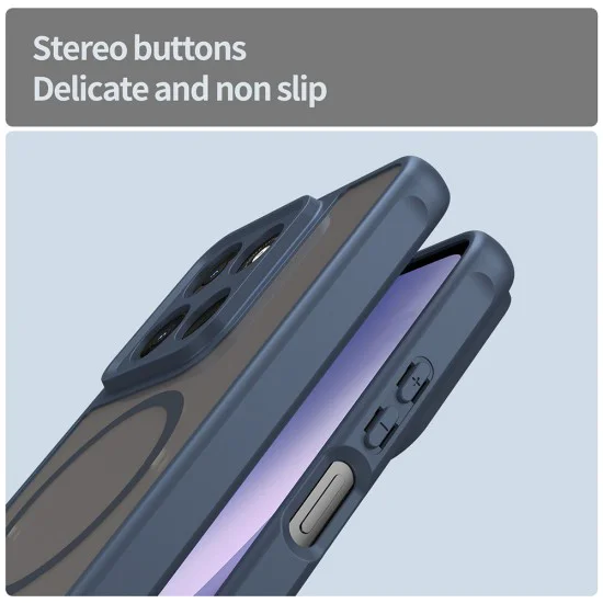 Калъф за Motorola Moto G37 / G37 Power / G47 - HaloFrost II MagSafe - Techsuit - Син (Navy Blue)