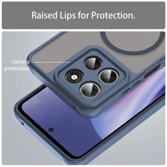 Калъф за Motorola Moto G37 / G37 Power / G47 - HaloFrost II MagSafe - Techsuit - Син (Navy Blue)