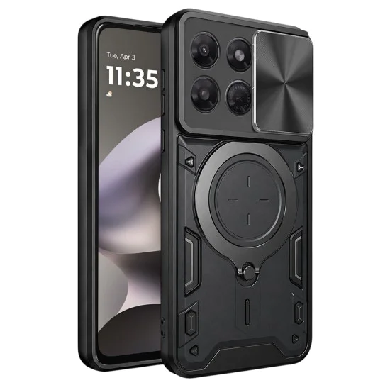 Калъф за Motorola Moto G37 Power - CamGuard Pro - Techsuit - Черен
