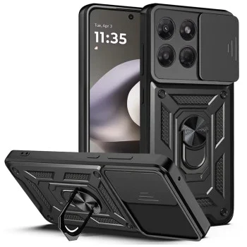 Калъф за Motorola Moto G37 Power - CamShield Series - Techsuit - Черен