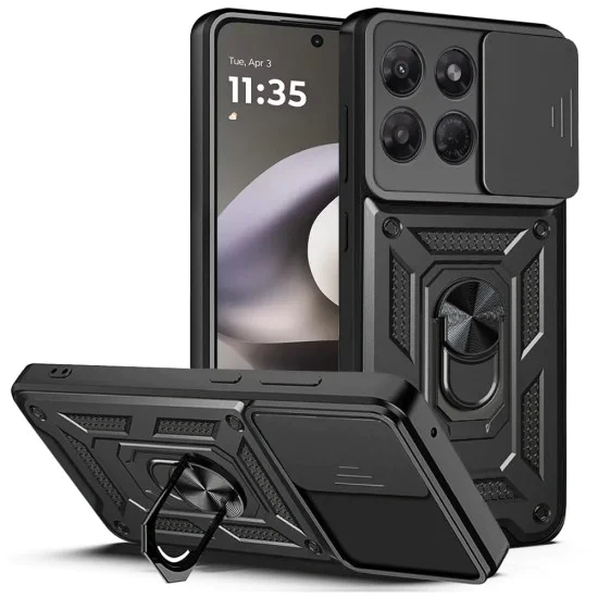 Калъф за Motorola Moto G37 Power - CamShield Series - Techsuit - Черен