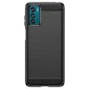 Калъф за Motorola Moto G42 - Carbon Silicone - Черен