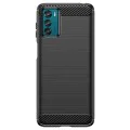 Калъф за Motorola Moto G42 - Carbon Silicone - Черен