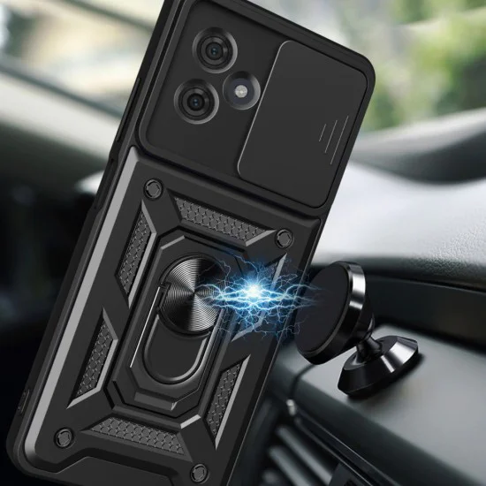 Калъф за Motorola Moto G54 - CamShield Series - черен