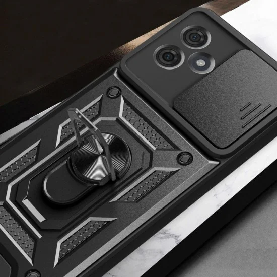 Калъф за Motorola Moto G54 - CamShield Series - черен