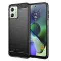 Калъф за Motorola Moto G54 / Moto G54 Power Edition / Moto G64 - Carbon Silicone - Черен