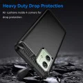 Калъф за Motorola Moto G54 / Moto G54 Power Edition / Moto G64 - Carbon Silicone - Черен