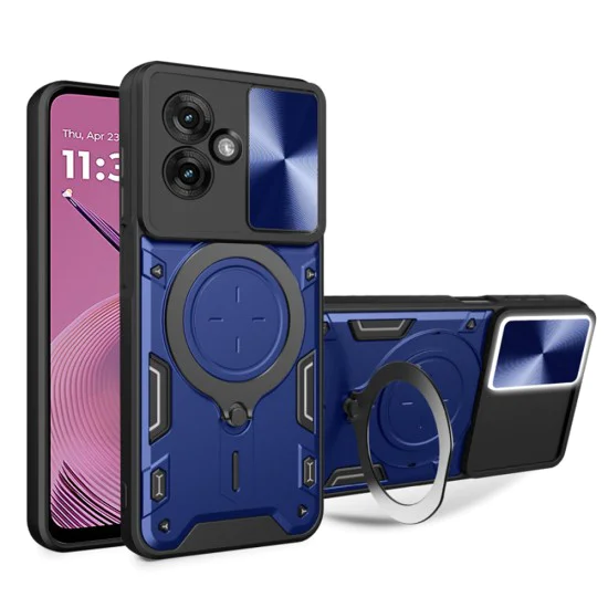 Калъф за Motorola Moto G55 - CamGuard Pro - син