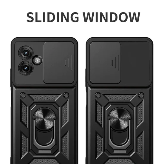 Калъф за Motorola Moto G55 - CamShield Series - Син